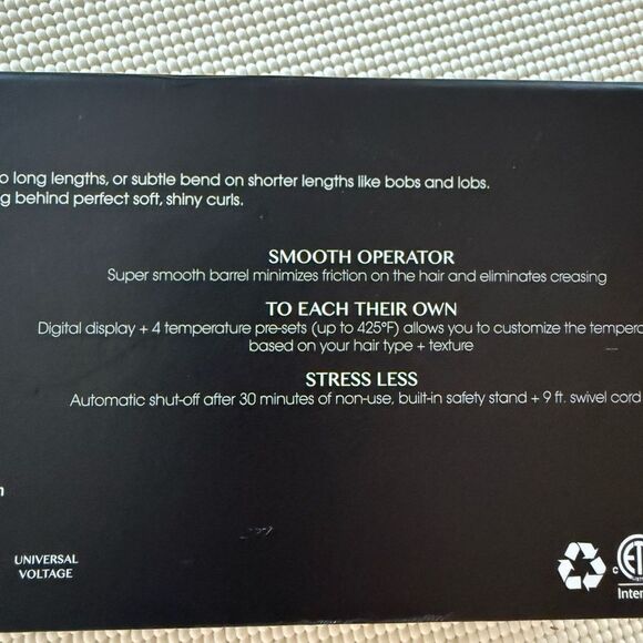 NWT Kristin Ess NanoBlack Curling Iron (1.25”) in its gorgeous box - Picture 14 of 16